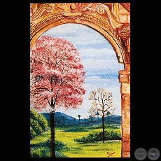 LA VISITA DEL SANTO PADRE... - Obra de MARTA CANESE KRIVOSHEIN